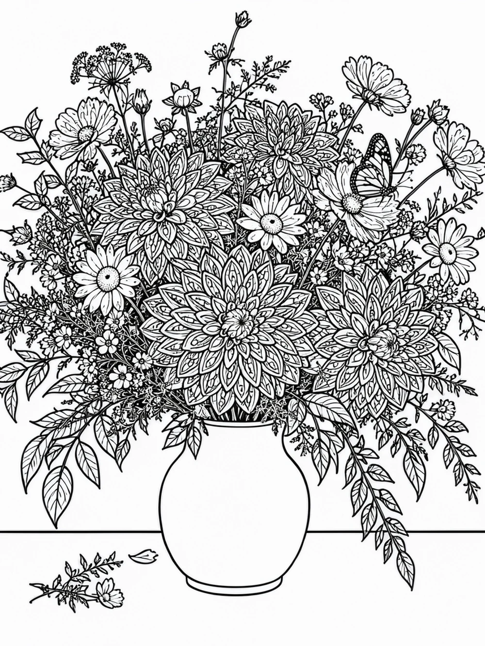 Pages for little hands and a slower kind of break: Coloring page